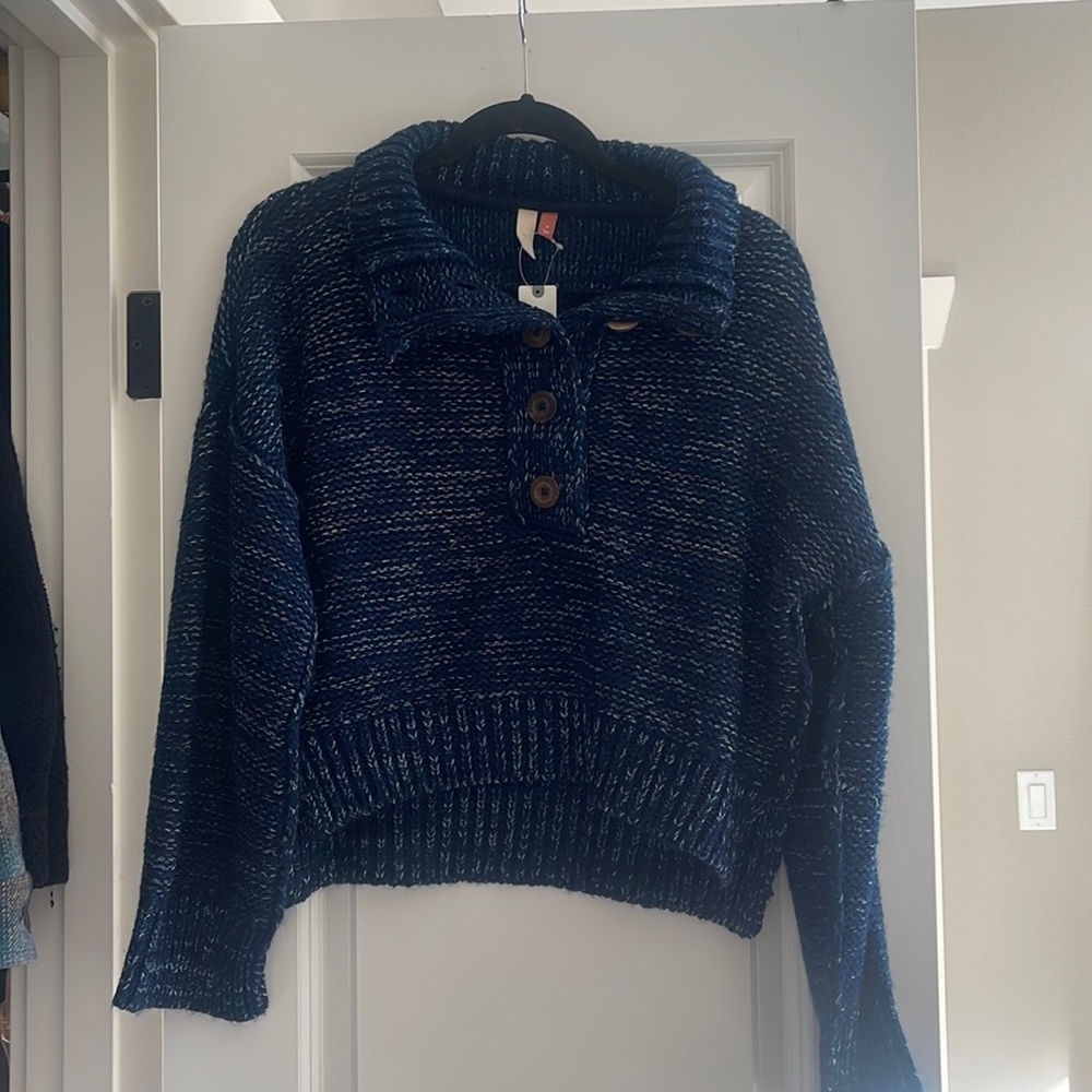 Anthropology Navy Sweater!